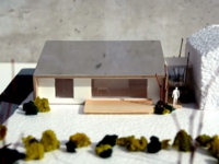 片流屋根の家/模型１