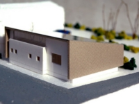 片流屋根の家/模型３